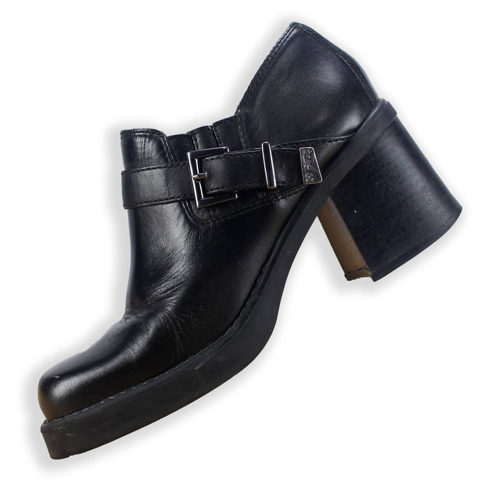 Vintage Harley Davidson Booties - Retro Black Motorcycle Boots - Size 7.5